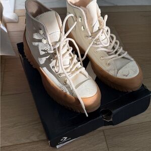 Converse Cream and Tan Winter Boots